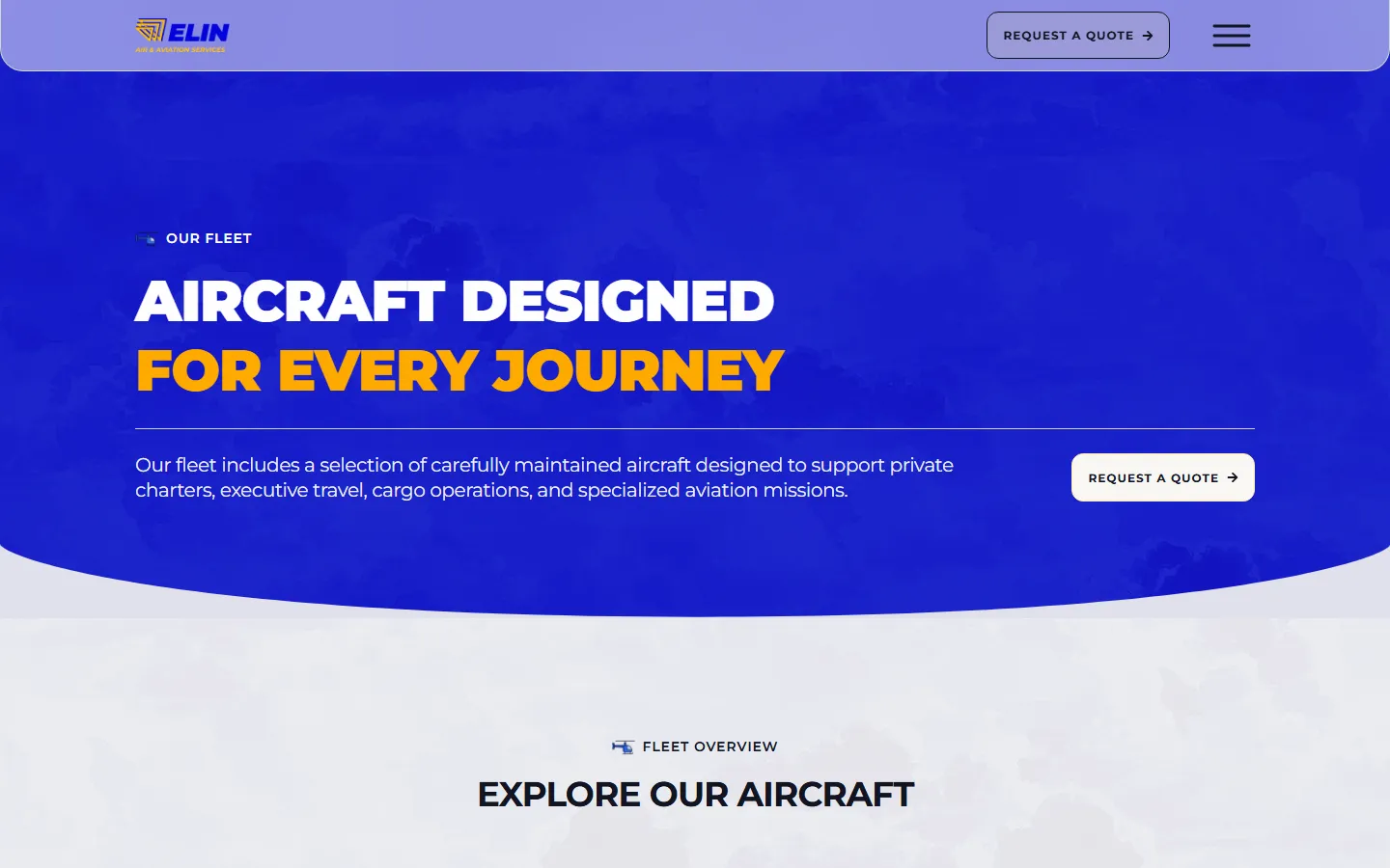 Elin Air fleet showcase with aircraft cards