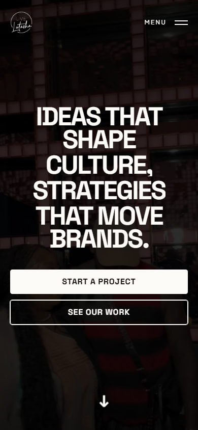 Mobile homepage